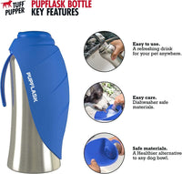 PupFlask Large Dog Water Bottle - 27 Ounce / Nebulas Blue
