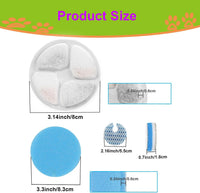 Cat Water Fountain Filter Replacement for Square 2.2L/73oz Pet - Filter / 10 Set - image 3