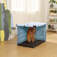 X-ZONE PET Dog Crate Cover Waterproof Kennel Cover - 48.4"L x 30.3"W x 32.3"H / Blue - image 3