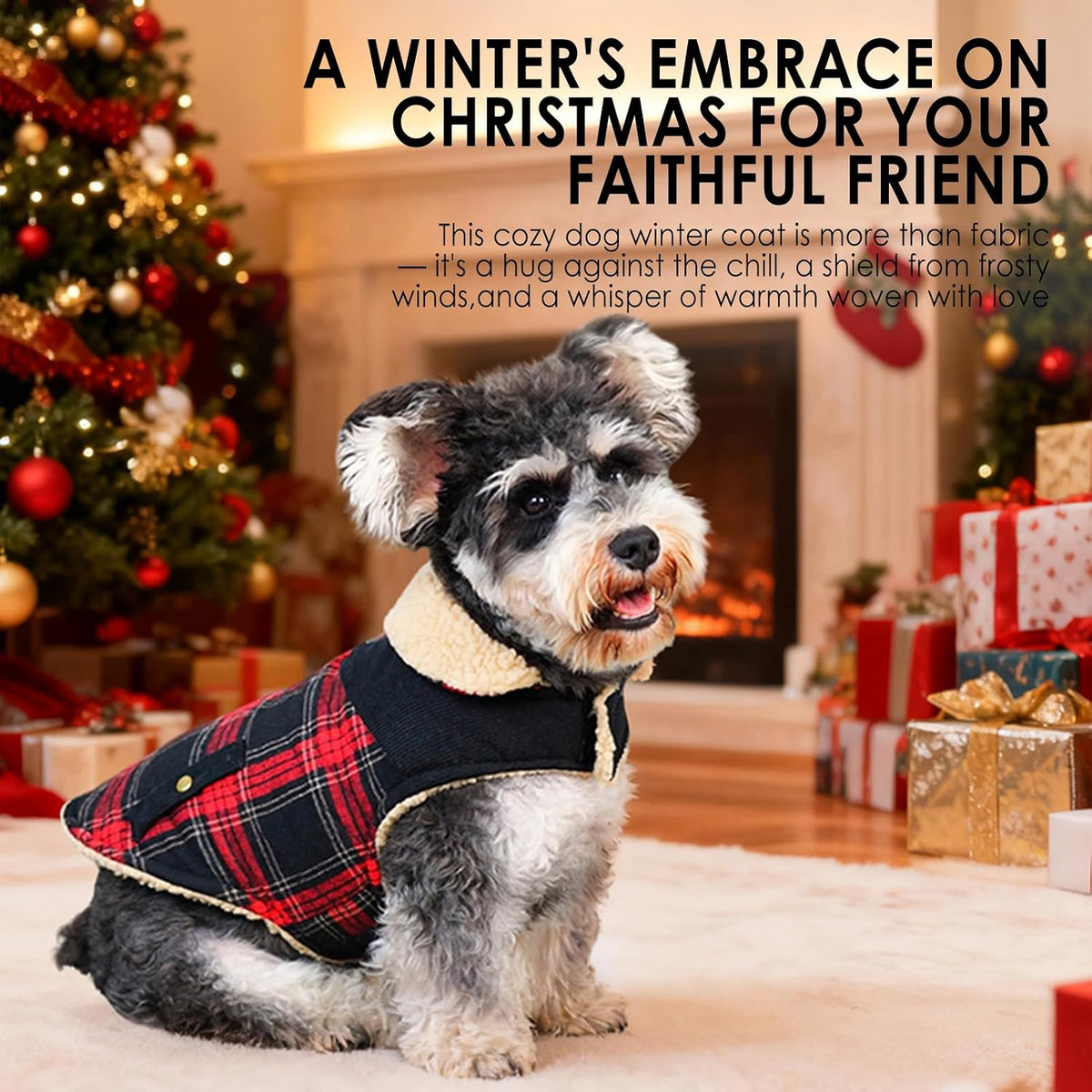 Dog Winter Coats for Small Dogs Puppies - Red / Small - image 4