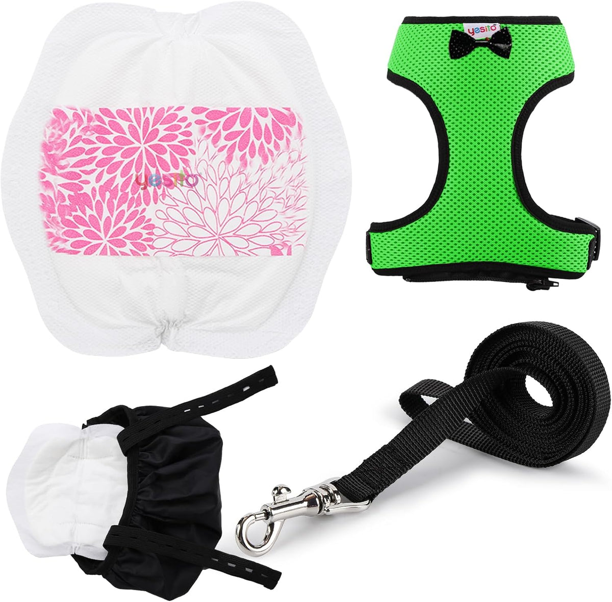Adjustable Chicken Harness Diaper - Small / Green