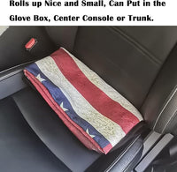 Car Seat Cover Protector Front Seats,for Gym Workout,Running,Swimming,Beach and Hiking,Waterproof Sweat Towel Bucket Seat Covers for Cars SUV Trucks (American Flag, 1Pcs)