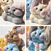 Handmade Hamster Squishy Toy - Family(6 Colours) - image 2