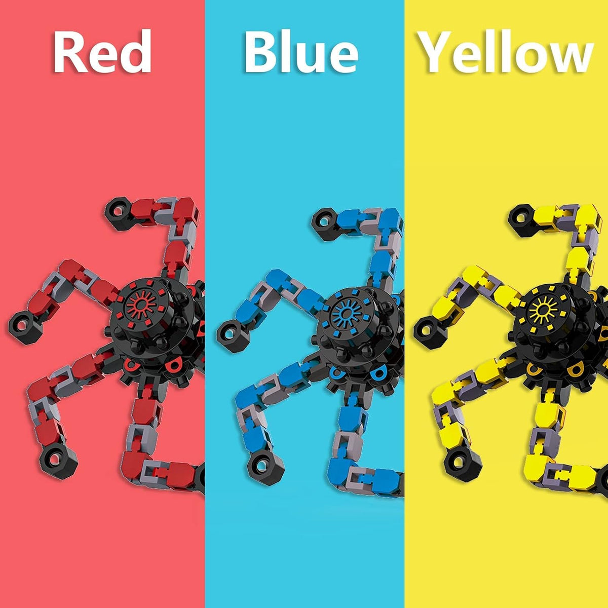 Transformable Fidget Spinners - 3pc-s1 - image 2
