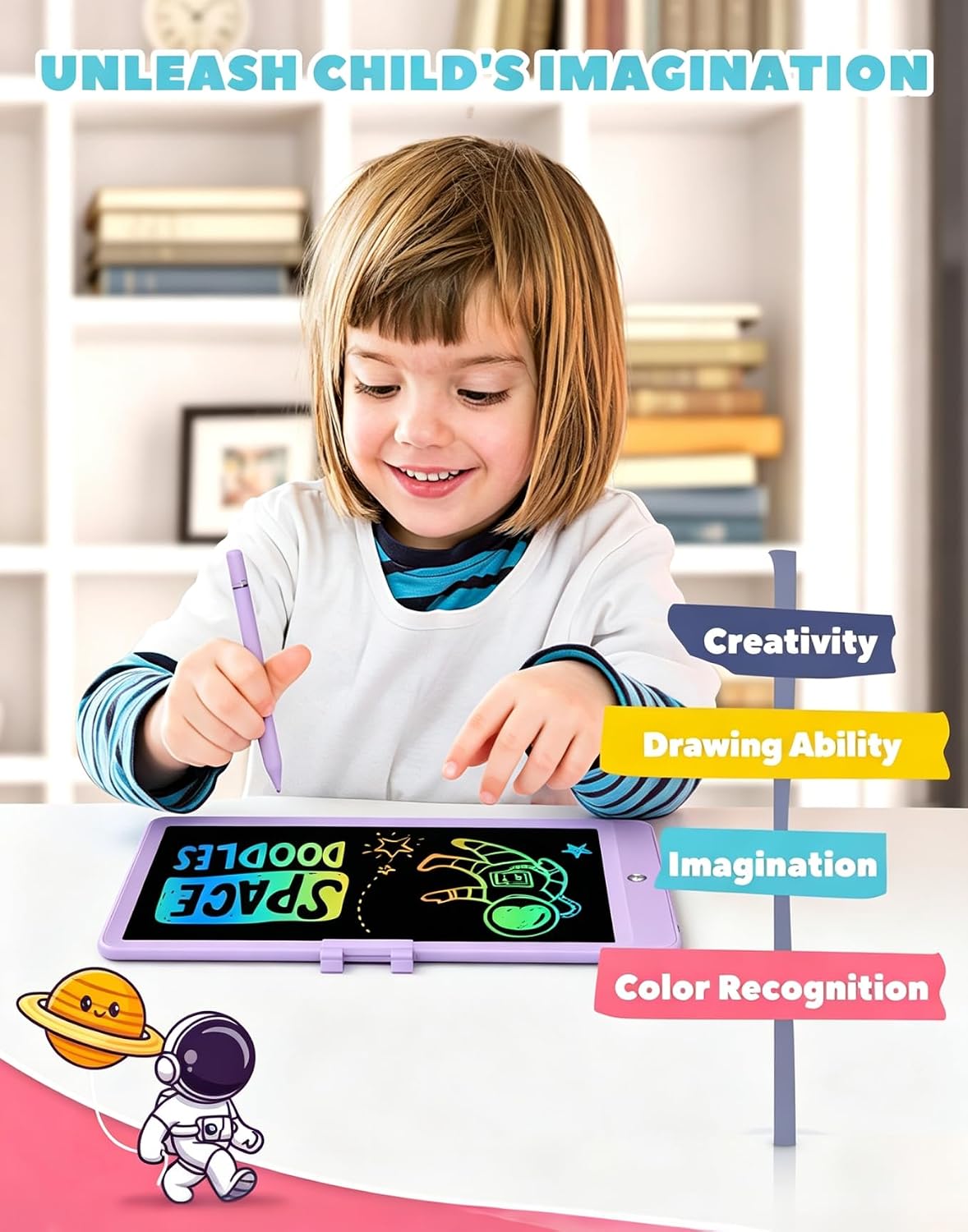ORSEN LCD Writing Tablet 10 Inch - Purple / 16 inch - image 2