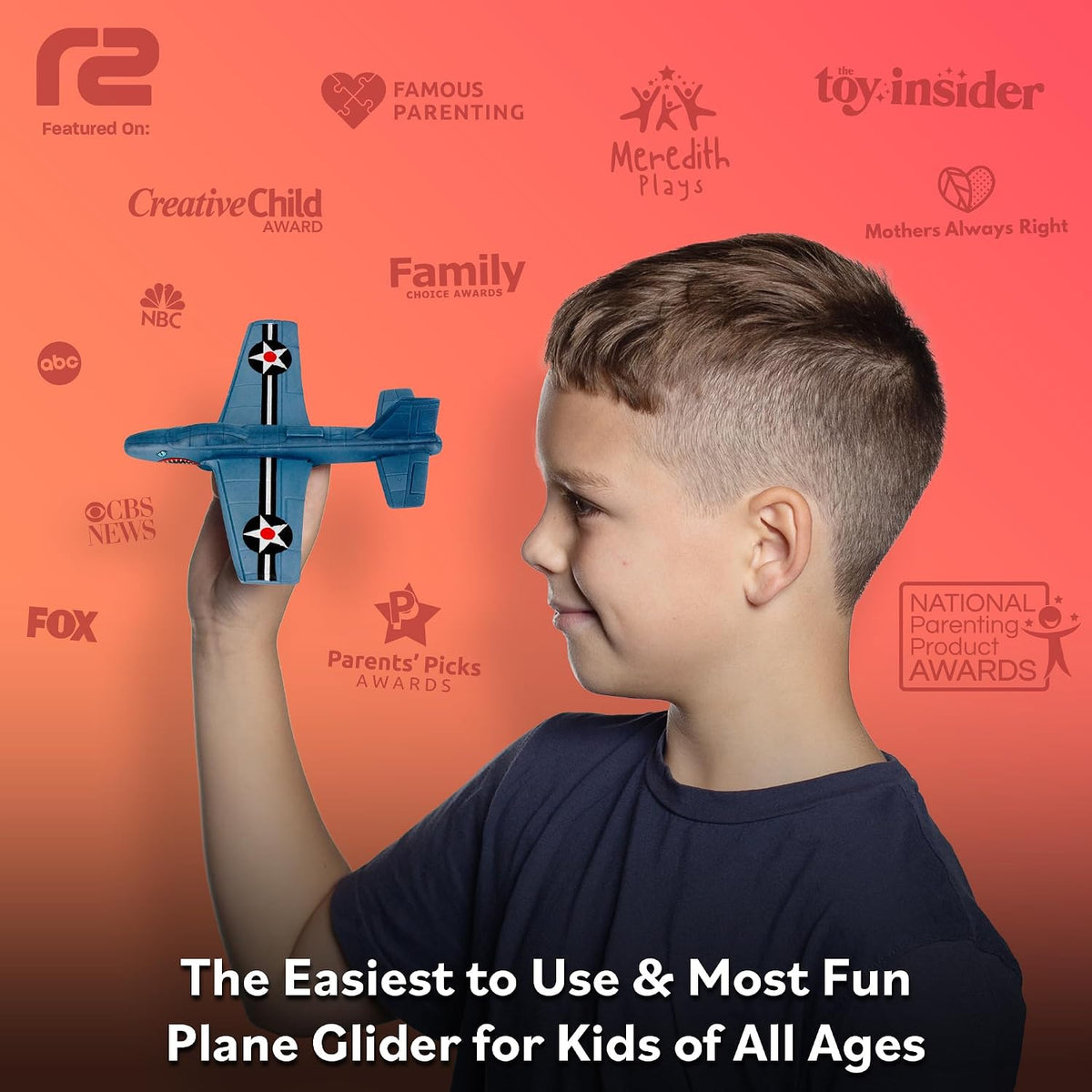 Foam Airplanes - Stocking Stuffers for Kids All Ages 4 5 6 7 8 9 10 Year Old - Best Toy Gift - Boy - Gray - image 2