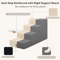 Dog Stairs for Large Dogs 18" H - Beige / 4-Step 24" H - image 2