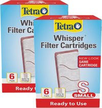 Tetra Whisper Small Filter Cartridges for Aquariums - 6 Count / 6 Count (Pack of 2)