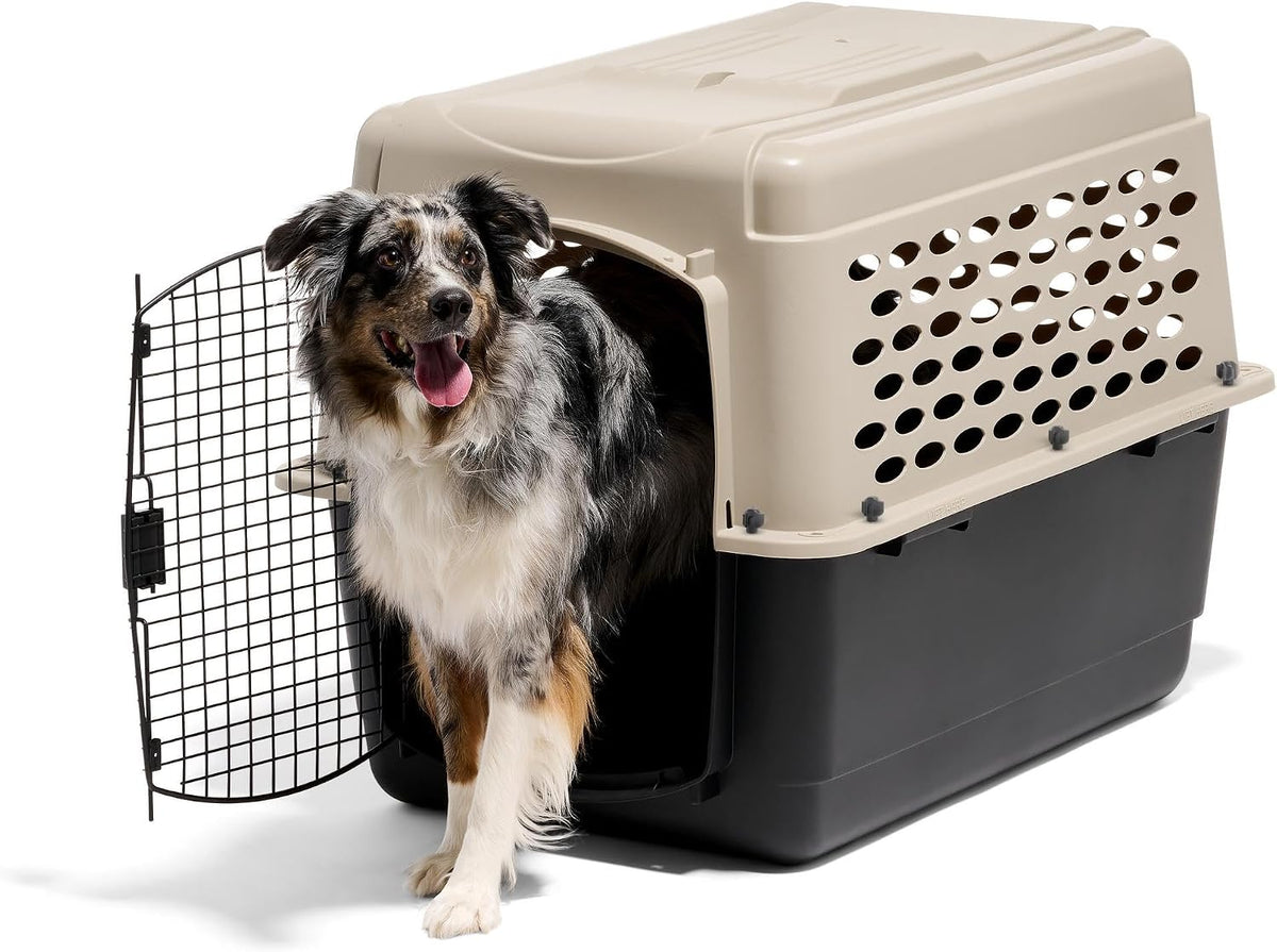 Petmate Vari Dog Kennel, Carrier for Large Dogs, Taupe and Black - 36.0"L x 25.0"W x 27.0"H / Kennel Only - image 2