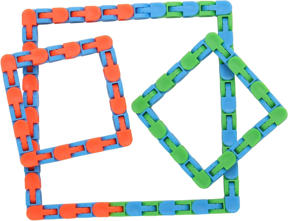 Yeetec 6 Pack 24 Links Wacky Tracks Snap and Click Fidget Toys - image 3