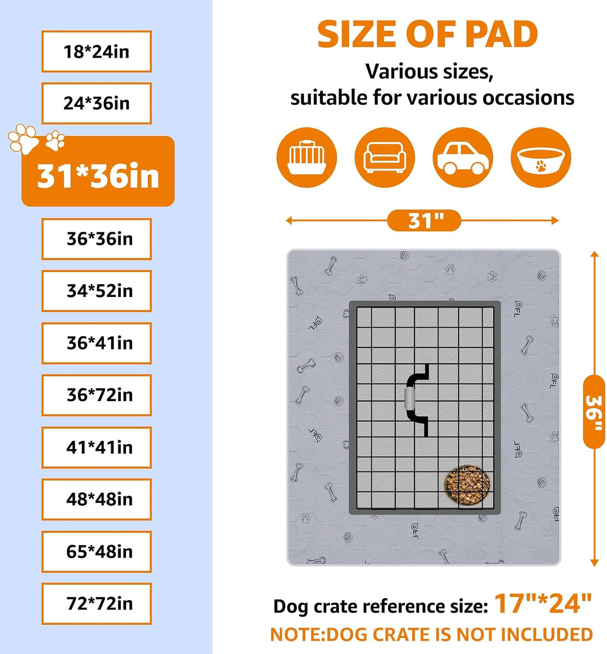 Washable Pee Pads for Dogs - 31X36" (Pack of 2) - image 2