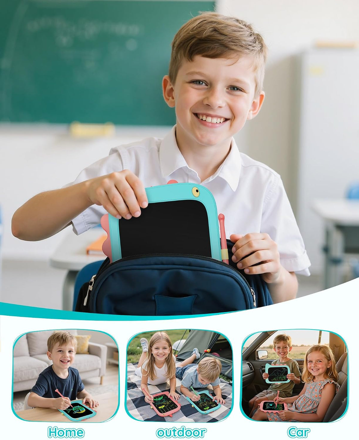 8.5 inch LCD Writing Tablet for Kids - Blue / 8.5 inch - image 4