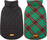 Kuoser Waterproof Dog Coat - Christmas Green / X-Small (Pack of 1)