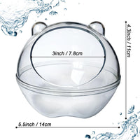 Hamster Bathtub, Hamster Bathroom, Sand Bath Container - L 5.5x5.5x4.3 inch - image 4