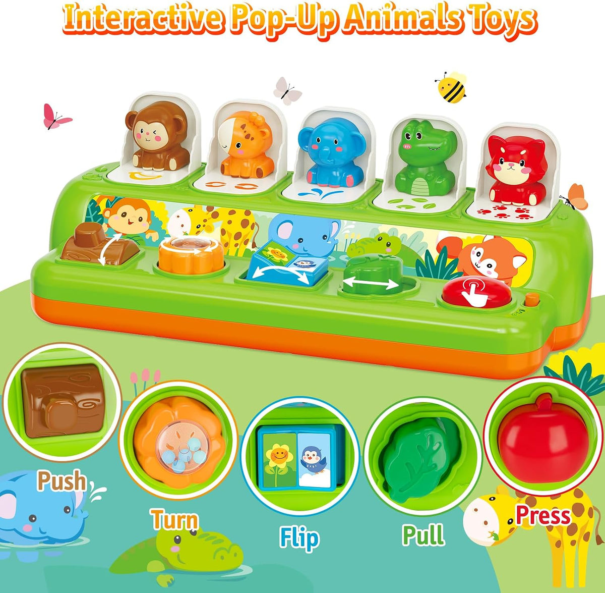 Duchong Pop Up Toys for 1 Year Old Boy Girls - image 2