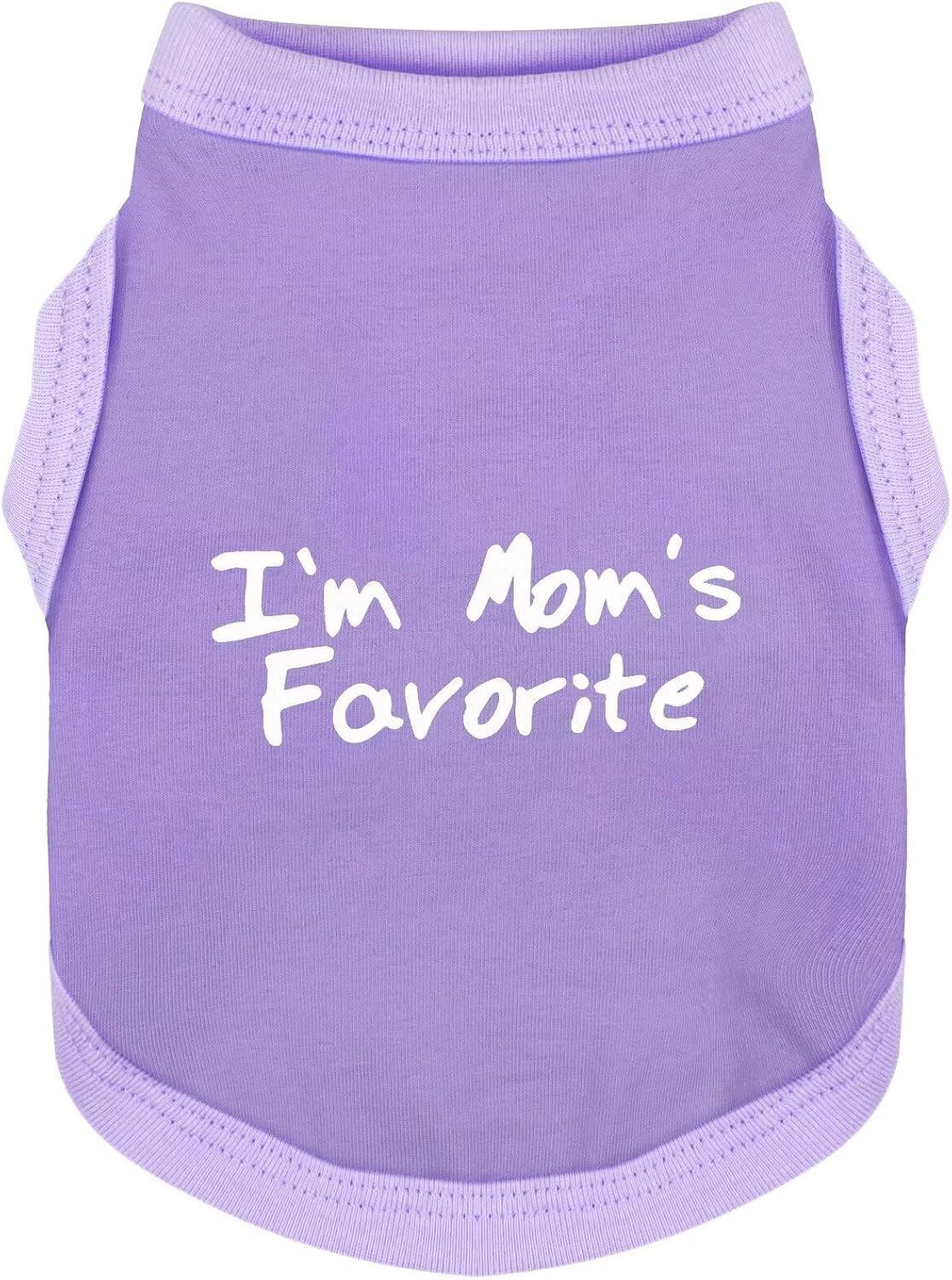 Cozy Sleeveless Canine Wear Dog Clothes, Soft, Lightweight - Light Purple / XS-(2~6lb) | Chest(~13.7")