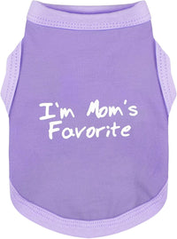 Cozy Sleeveless Canine Wear Dog Clothes, Soft, Lightweight - Light Purple / XS-(2~6lb) | Chest(~13.7")
