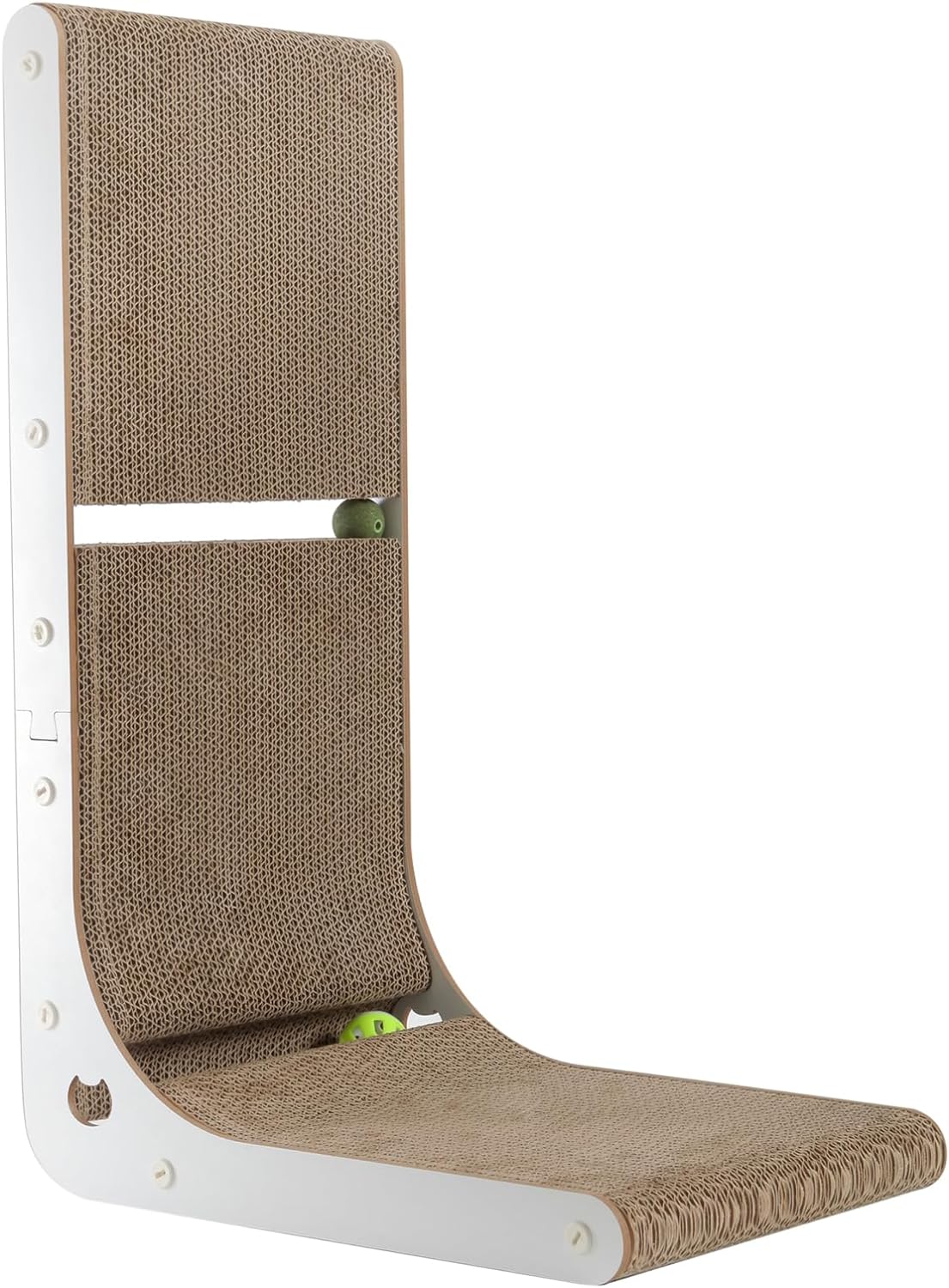 SMARTBEAN 3-Pack Cardboard Cat Scratcher for Indoor Cats - L-Shape Cat Scratcher - 1 pc