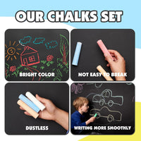 180PCS Sidewalk Chalks Set in 20 Colors, Non-Toxic - 180 - image 4