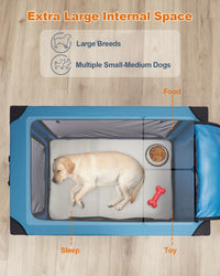 Ownpets Collapsible Dog Crate - Blue / 48.0"L x 31.0"W x 31.0"H - image 3