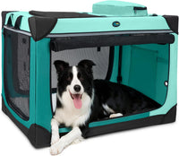 Ownpets Collapsible Dog Crate - Green / 30.0"L x 21.0"W x 21.0"H