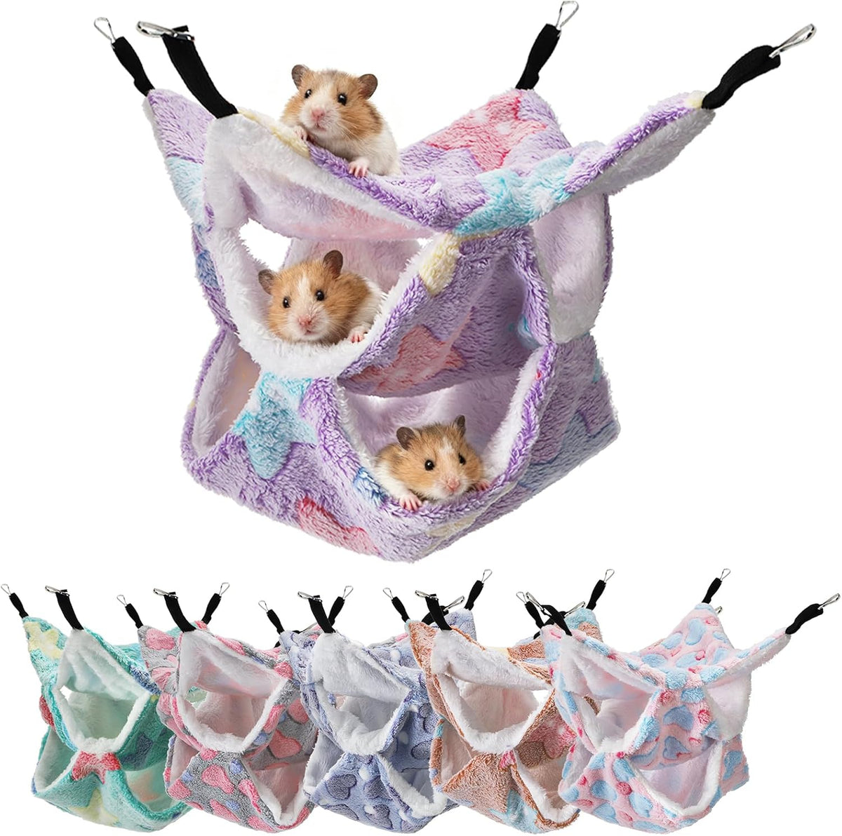Covzoe 6 Pieces Rat Hammocks for Cage