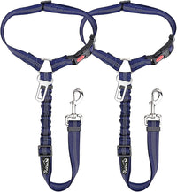 SlowTon Dog Seat Belt for Car - F.Blue / Medium/Large (Headrest + Clip)