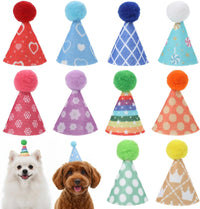 10pcs Colorful Mini Party Hats - Dark