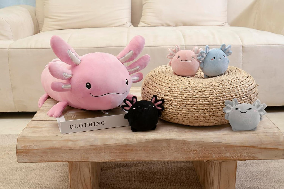 Niuniu Daddy Weighted Stuffed Animals - 0.5 Pounds / Axolotl-family / Family Set - image 3