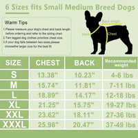 2 Pieces Fleece Dog Sweater Vest Winter Warm Dog Clothes for Small - blue,green / X-Large(19-26lbs) - image 4