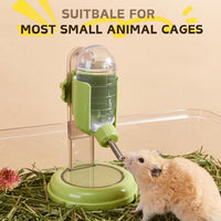 Hamster Water Bottle with Stand - Green / 4oz - image 2