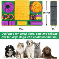 Vivifying Snuffle Mat for Dogs - Yellow Purple Green - image 2
