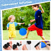 LovesTown 8.5 inch green playground ball with waffle texture and hand pump - view 17
