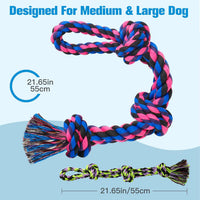 UPSKY 2 Pack Dog Rope Toys - C.Pink&Green - image 2