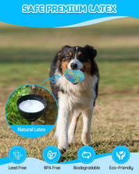 SCHITEC Dog Squeaky Toy Balls, Puppy Tennis Balls for Fetch Play - For Medium/Large Dogs / Football - image 4