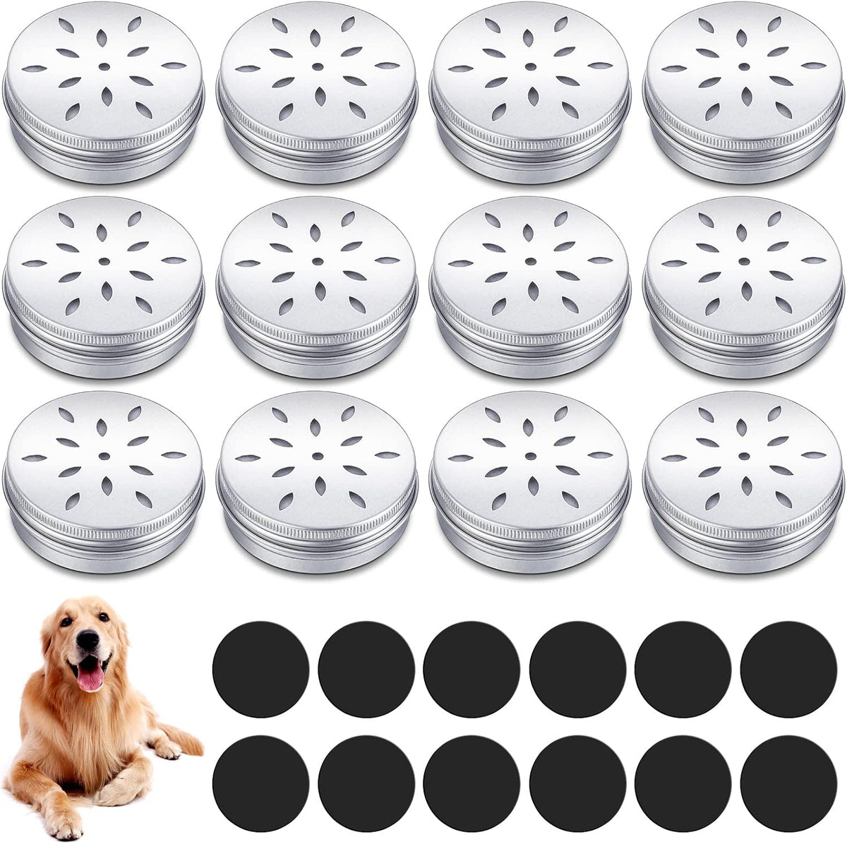 12 Pack Dog Scent Work Tins - Cute