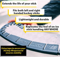 Wraparound Hockey Stick Blade Protector for Off Ice Training - White / 3 Pack - image 3