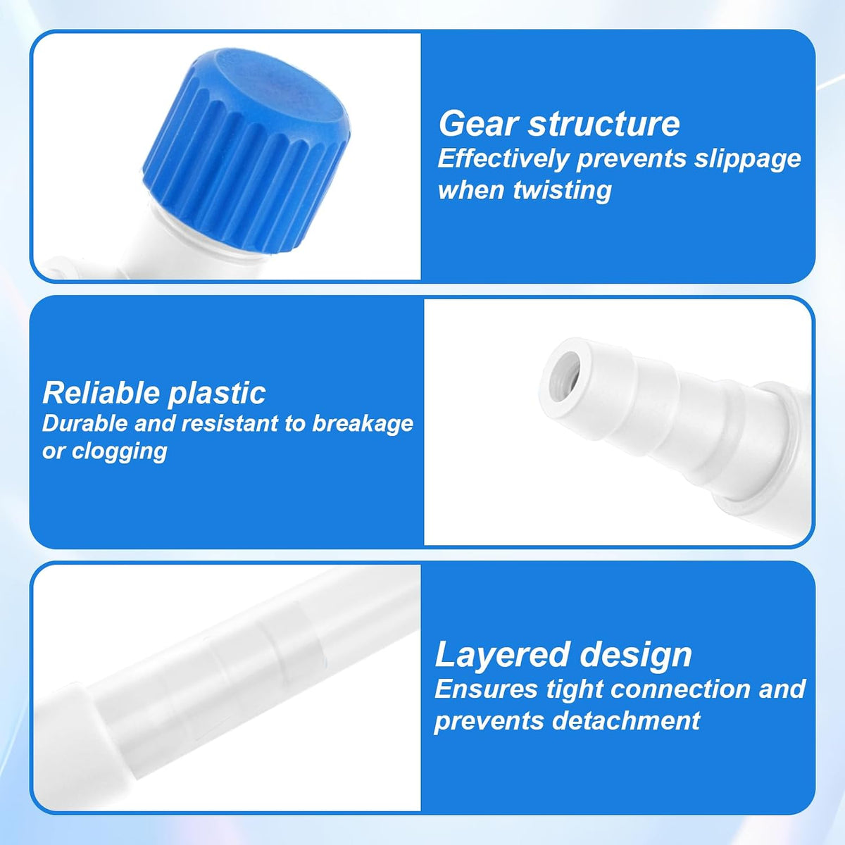 Psyqtsuary Aquarium Air Valve - Blue, White - image 3