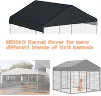Outdoor Dog Kennel Cover 10' x 10' Replaceable Top Cover - Black / 10' x 10' - image 4