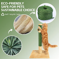 White Sisal Rope for Cat Tree and Scratching Post 5mm 1/5 Inch - Green Φ5mm/0.2inch / 50FT - image 4