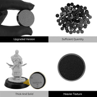 FIGURESLAB 100 black textured plastic miniature bases in 7 sizes - view 18
