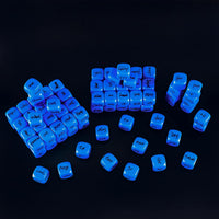 22MM Rounded Blank Six Sided Dice Lianshi Teaching Created Sesources - 100Pcs / Blue - image 4