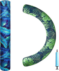 PARENTSWELL inflatable pool noodles 2-pack with flamingo and leaf covers - view 2