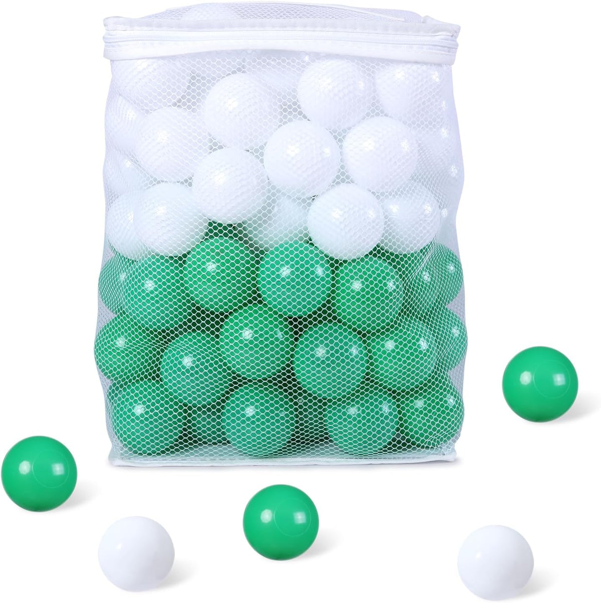 GUESVOT ball pit balls, 100 crush proof plastic balls with reusable storage bag - view 19