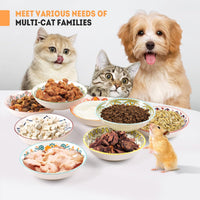 Cat Food Bowl, Kitten Bowls Set - Boho–8 Pack - image 3