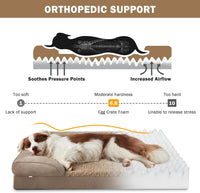 Orthopedic Dog Beds Large Sized - Brown / L (35"x 25"x 6.5") - image 2