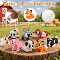 JOICEE 24Pcs 3D Printed Dinosaur Animals Mini Dinosaur Toys – Fun for Kids & Family - Gray - image 3