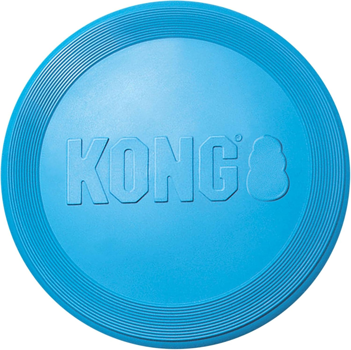 KONG Puppy Flyer, Soft Rubber Flying Disc Toy, for Small Puppies - Blue