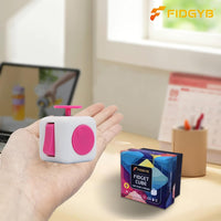 Cube Fidget Toy for Adults & Kids, Smooth - WhiPink - image 3