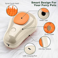 3 In 1 Pet Brush for Shedding, Portable Hair Removal Tool for Cats and Dogs, Deshedding Grooming Brush for Indoor Pets
